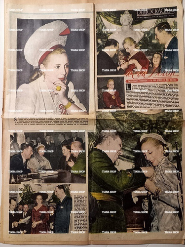 Supl. Democracia_8-5-1952_homenaje A Eva Perón: Una Página