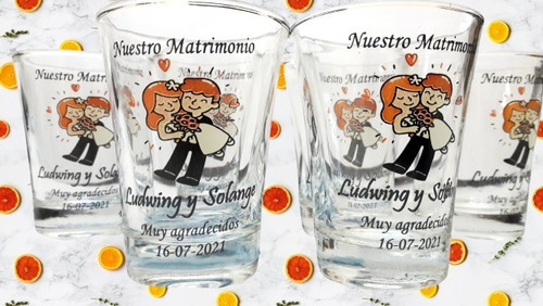 Recuerdos De Bodas ,shots ,copitas,vasitos Personalizados