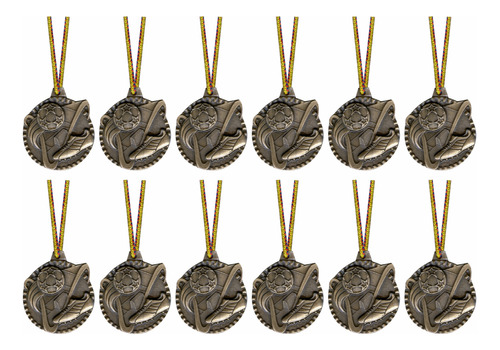 Medallas Fútbol X 12 Unidades