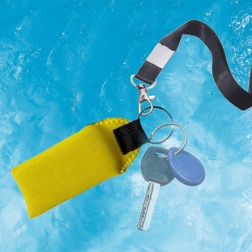 Llavero De Neopreno, Llavero Flotante, Accesorios Amarillo