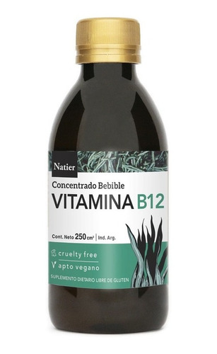 Pack X 3 Vitamina B12 Bebible Natier Sin Tacc 250 Cc