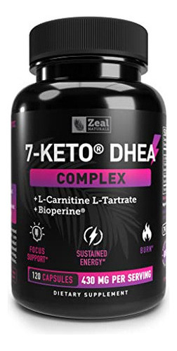 Zeal Naturals Complejo 7-keto Dhea Con L-carnitina Y L-tartr