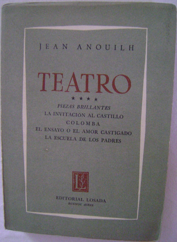 Teatro.piezas Brillantes/ La Invitación Al Castillo- Jean A.