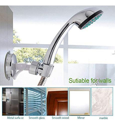 Soporte De Ducha Ajustable Para Baño, Cromado, Soporte De Pa