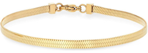 Pulsera De Oro Para Mujer A La Moda: 14k Delicada Impermeabl