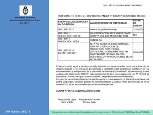 Imagen 5 de 10 de Barbijos Tricapa X 50 U (anmat) Directo Fabrica Hlb Pharma
