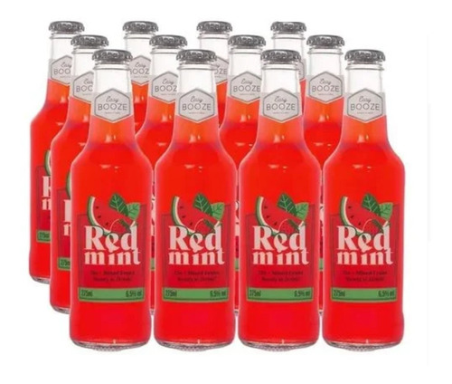 12x Easy Booze Red Mint Long Neck 275ml