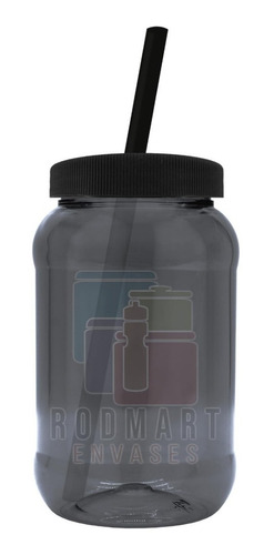 Imagen 2 de 10 de Mason Jar,dulcero,500ml Pigmentado, Popote 50 Pza Lisas