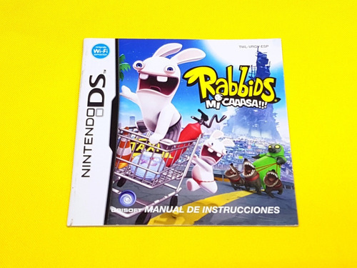 Manual Rabbids Mi Casa Original Nintendo Ds *español*