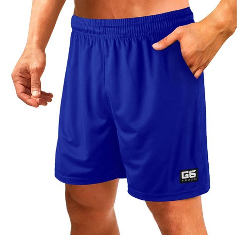 Shorts Deportivo Con Bolsillos Futbol Basquet Running Gym G6