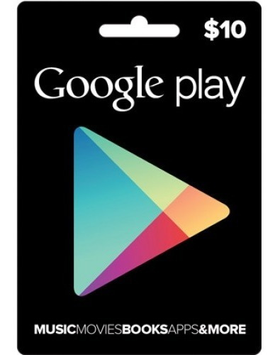 Cartão Google Play Gift Card 10 Dolares Us Android Playstore