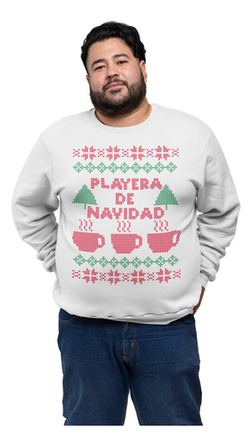 Sudadera Ugly Sweater Taza Ponche Navidad