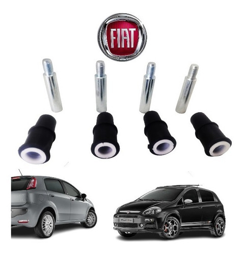 Imagem 10 de 10 de Par Kit Pino Guia Bucha Pinça Freio Fiat Doblo 2001 Até 2020