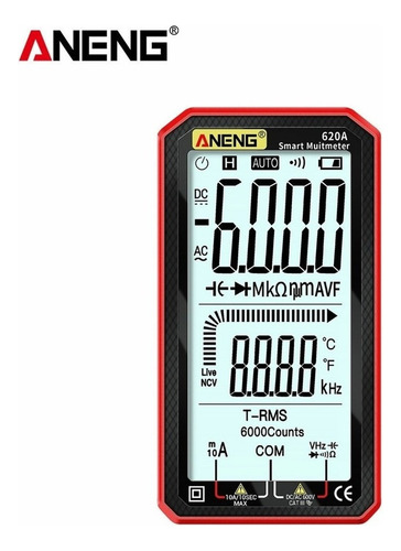 . Digital Multimeter Aneng Ac/dc Lcd Display 4.7 Inches