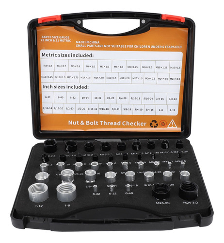 44pcs Nut And Bolt Thread Detector