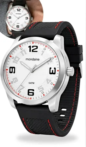 Relógio De Pulso Mondaine Com Correia De Silicone