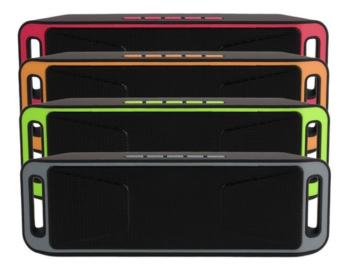 Imagen 2 de 3 de Corneta Portatil Bluetooth Bateria Recargable Memoria Aux