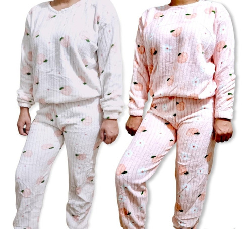 Pijama De Mujer Invierno 2 Piezas