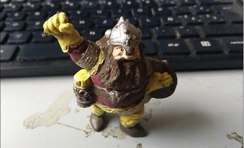 1982 Tsr Hobbies Dungeons And Dragons Pvc Dwarf Viking 7 Cms