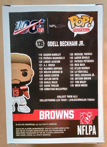 Cleveland Browns Cafes Funko Banderín Calcomanía Minicasco