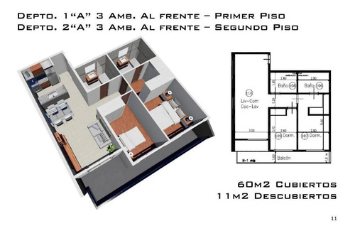 Ph Cervantes 2034 2ºg Piso 2 Amb Con Balcon