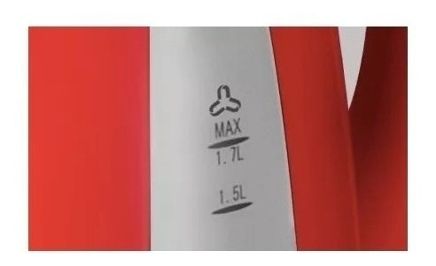 Imagen 4 de 9 de Pava Electrica Ultracomb Mate Jarra 1.7l 2200w Pe-4909 Roja