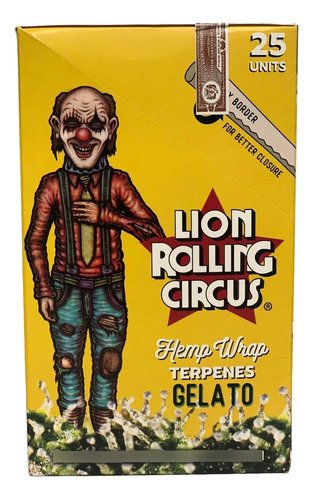 Lion Rolling Circus Blunts Con Terpeno (2x) Sabor Gelato 