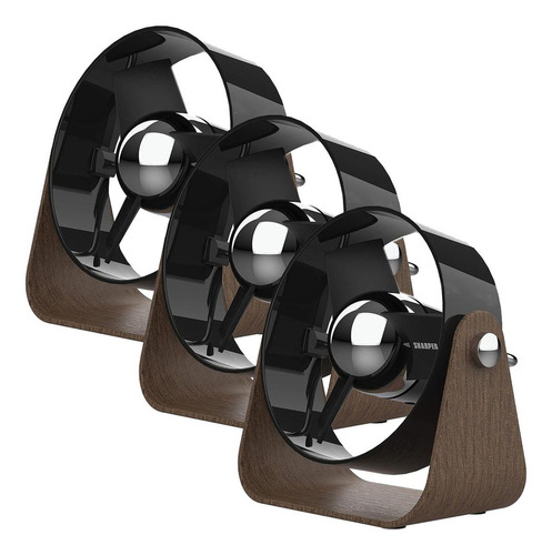 Soplador Aire Escuela, Mxlbn-003, 3pzas, 5 Ø, Café/negro, Us Cantidad de aspas 3 Estructura Marrón Aspas Negro Diámetro 5 " Material de las aspas Plástico