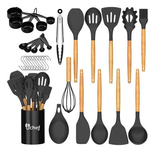 Set De Cocina De Silicona Antiadherente, 33 Piezas, Espátula