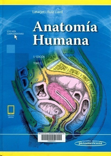 Libro - Latarjet Anatomía Humana 5 Ed Tomo 2 Nuevos Oferta!