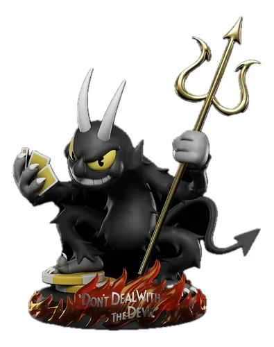 The Devil Cuphead Game Action Figura Premium Resina | MercadoLivre