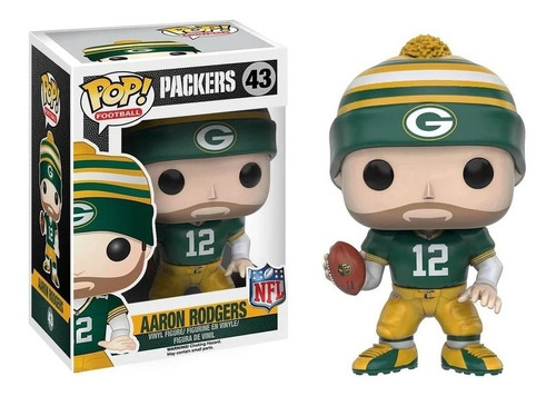 Funko Pop! Nfl Aaron Rodgers #43 Packers Beanie Knit Hat