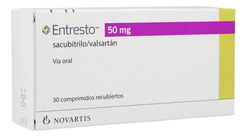 Entresto® 50mg X 30 Comprimidos (sacubitrilo - Valsartán)