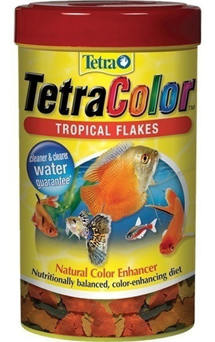 Imagen 1 de 1 de Alimento Peces Tropicales Acuario Escamas Tetra Color 200gr