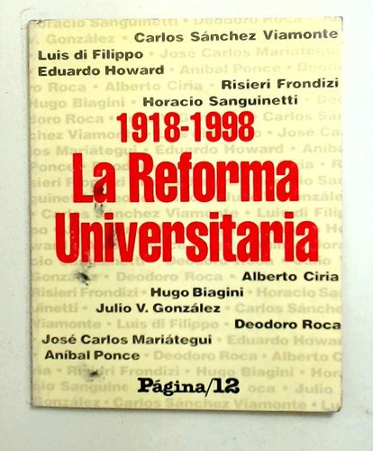 Reforma Universitaria 1918 - 1998 - Aa.vv