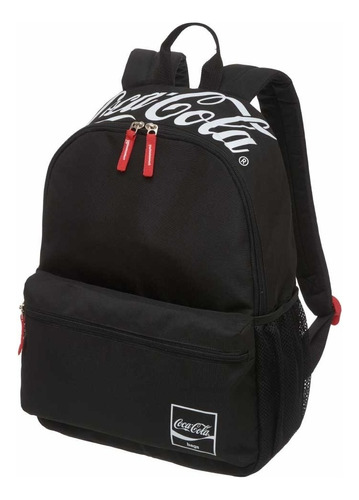 Mochila Coca Cola Blank Pacific Back, color negro