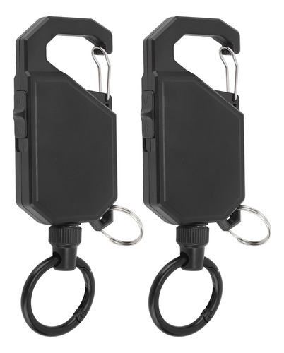 Llavero Retráctil Resistente, 2 Piezas, Llavero Exterior Par