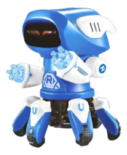 Rocking Robot Camina Con Luz Y Sonido Rock Azul Ditoys