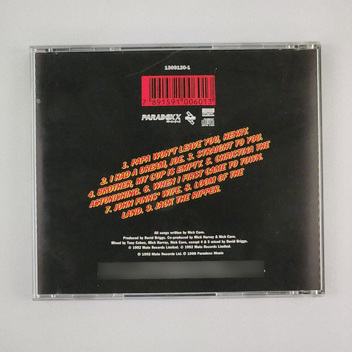 Cd Nick Cave And The Bad Seeds - Henry's Dream (Usado)
