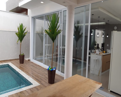 Imagem 4 de 14 de Casa 300m² Com Piscina 4 Suítes Condomínio Ibiti Reserva Sorocaba - Ca00884 - 69678524