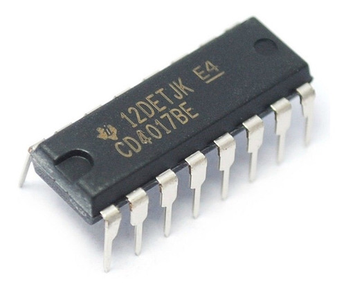 40 Pzs Cd4017 Cd4017be Contador Década Texas Instruments