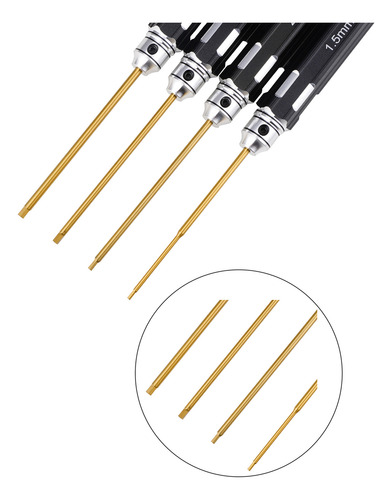 Juego De Destornilladores Hexagonales Rc Tools Kit De 1,5, 2
