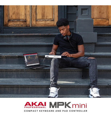 Akai Pro Mpk Mini Mk3 25 Teclas Usb Midi Teclado (blanco)