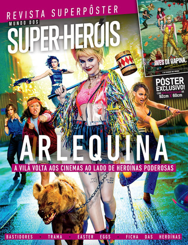 Superpôster Mundo dos Super-Heróis - Arlequina, de a Europa. Editora Europa Ltda., capa mole em português, 2020