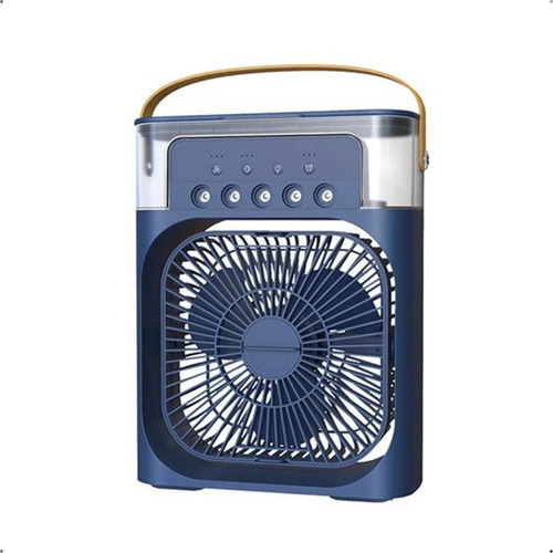 Ventilador Portátil Con Iluminación, Humidificador, Estructura De Aire Acondicionado, Color Verde, Diámetro 25 Cm, Material De La Hoja: Plástico, Número De Aspas: 3, 110 V/220 V