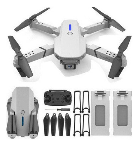 Drone Generic Fpv E88 Pro Sensor De Obstaculos Con Cámara Gris