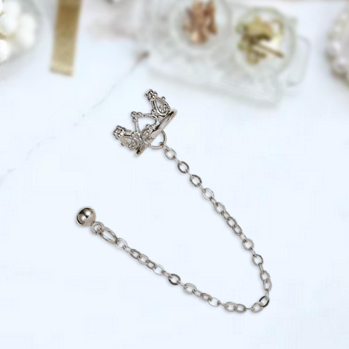 Pendientes De Cadena De 2 Piezas Pendientes De Oreja De Moda