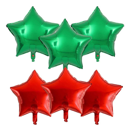 10 Balão Metalizado Estrela Decoração Natal 45cm