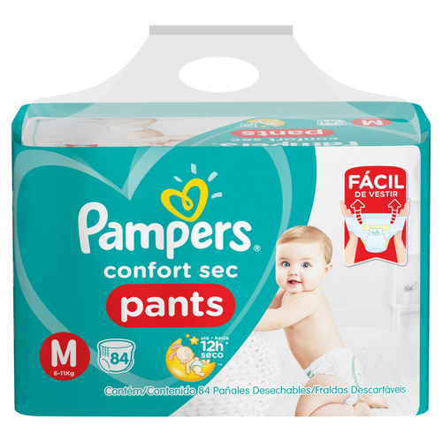 Fraldas Pampers Confort Sec Pants M