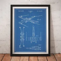 Comprar Cuadro Peliculas - Star Wars - Poster Movie X-wing Design